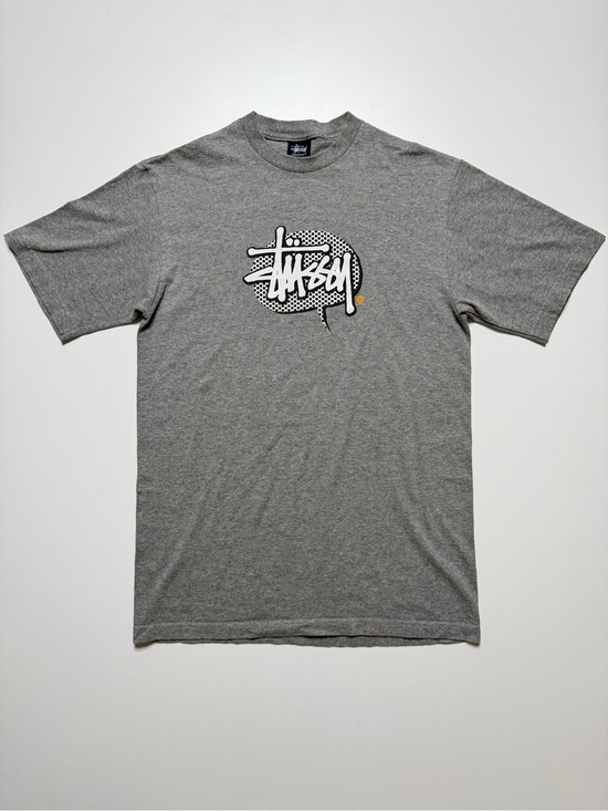 Stussy Other - Vintage Stussy Logo Short Sleeve T-Shirt Mens Medium Gray Orange Y2K Surf
